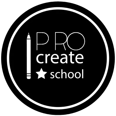 Логотип Procreate School